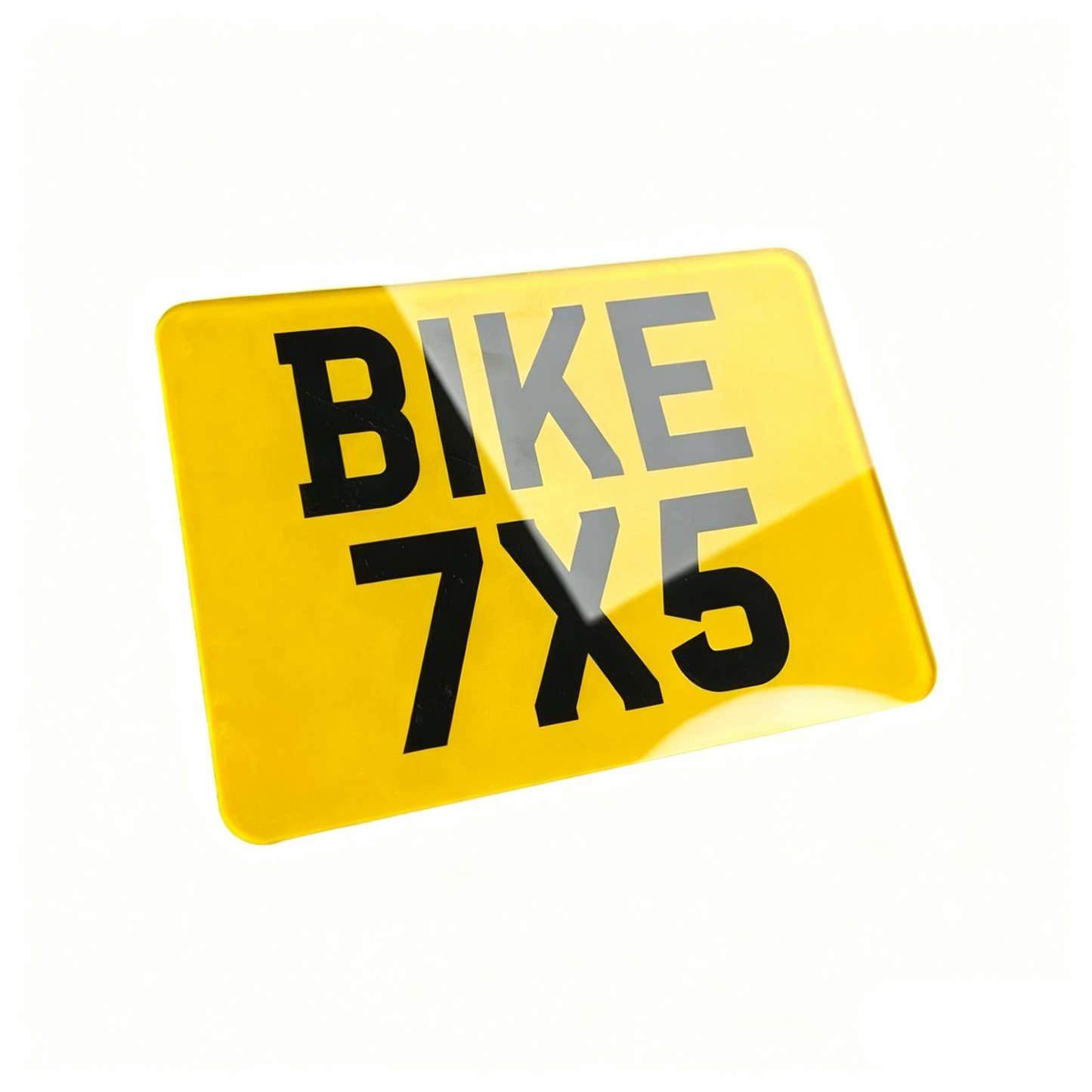 Standard Motorbike Number Plate