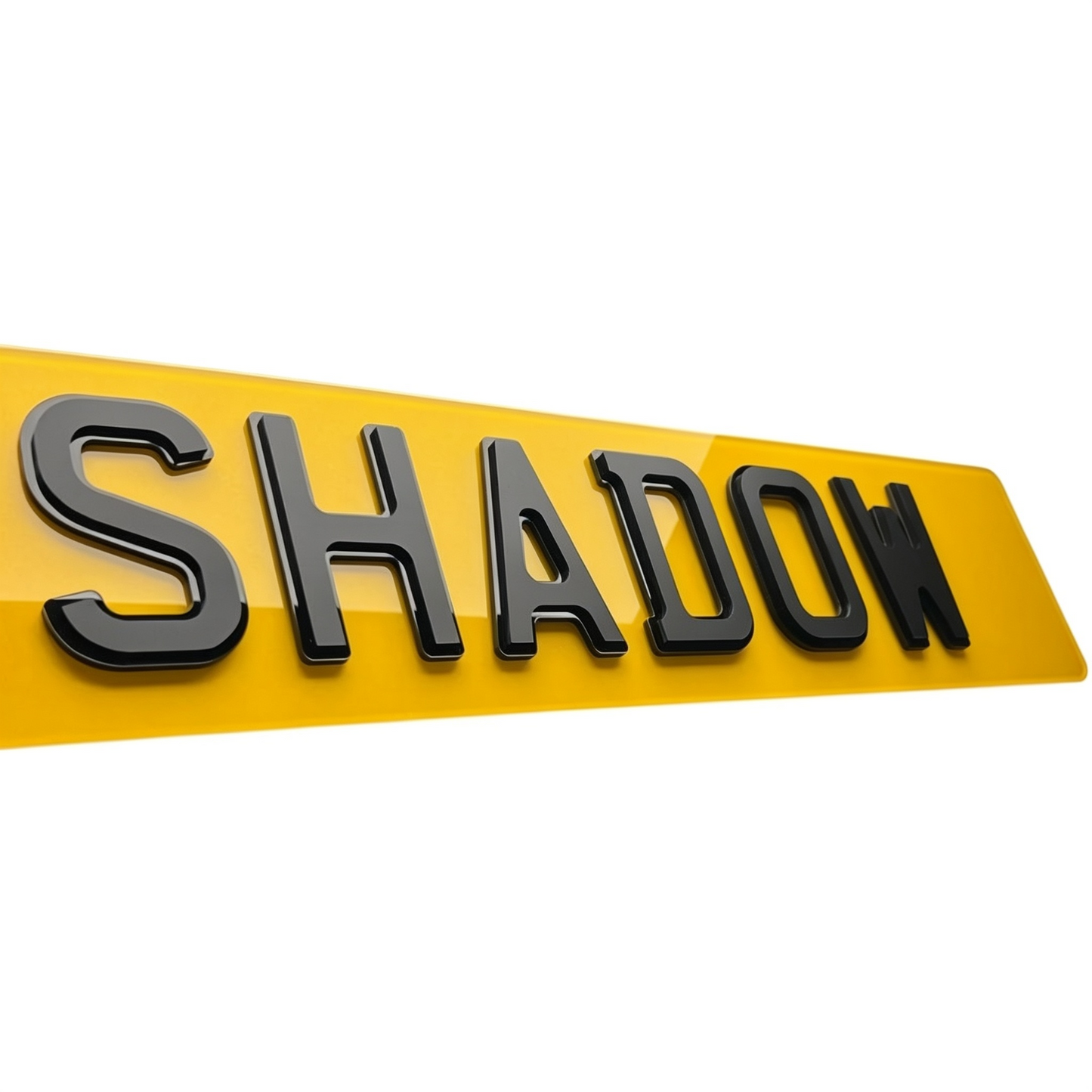 Shadow Number Plates