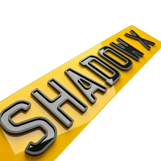 Shadow X Number Plates