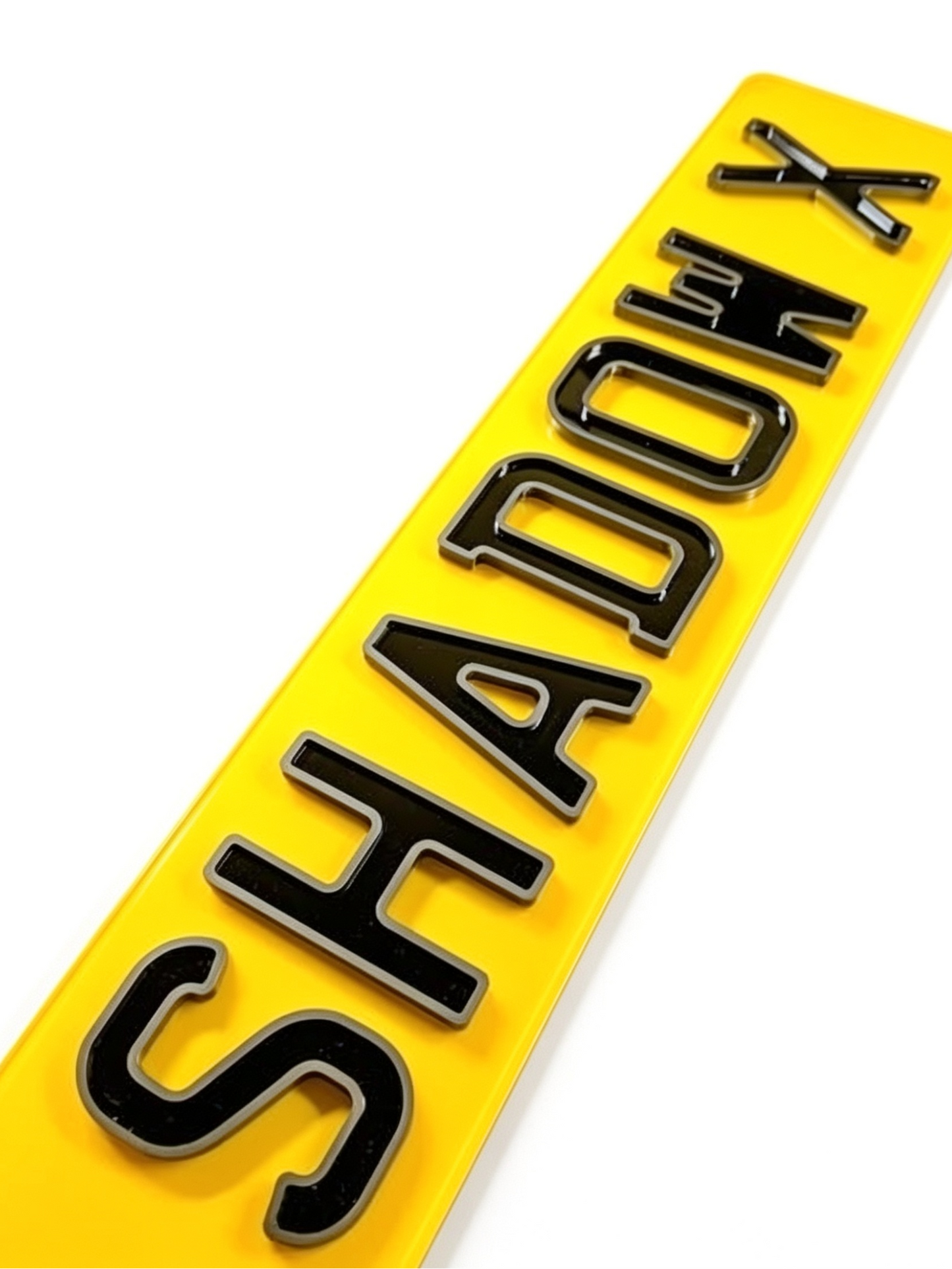 Shadow X Number Plates