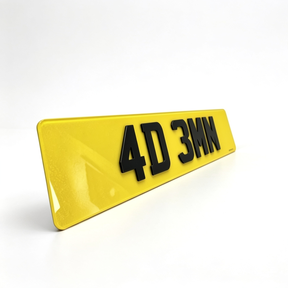 4D 3mm Number Plates