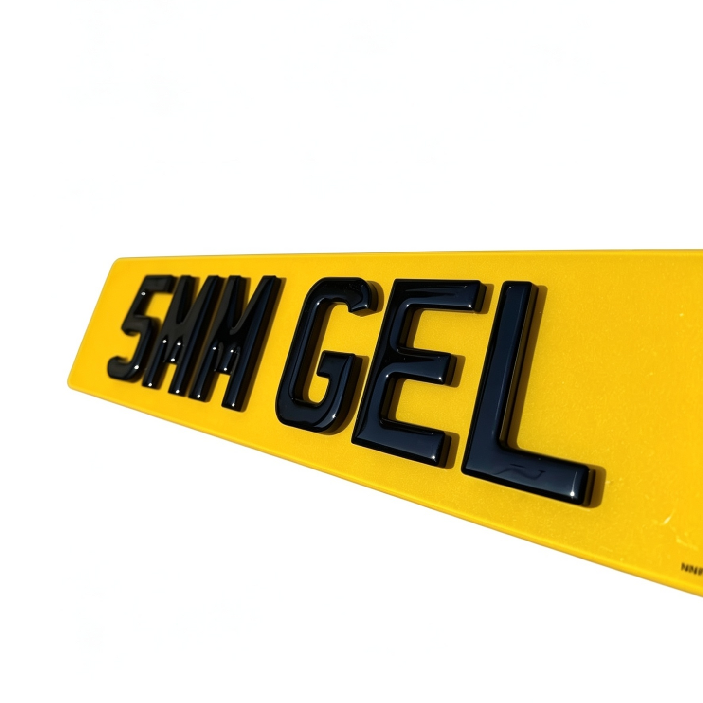 3D 5mm Gel Number Plates