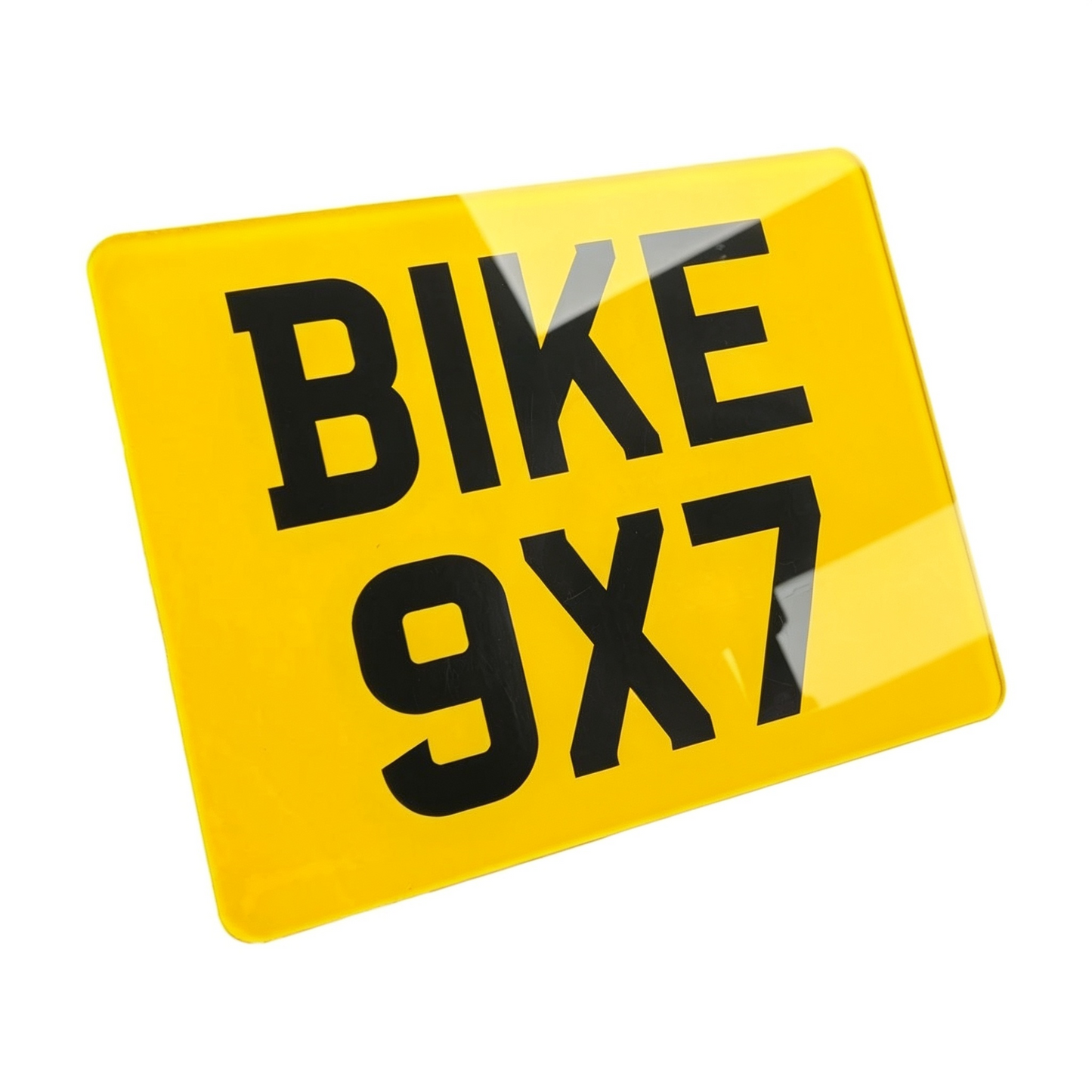 Standard Motorbike Number Plate