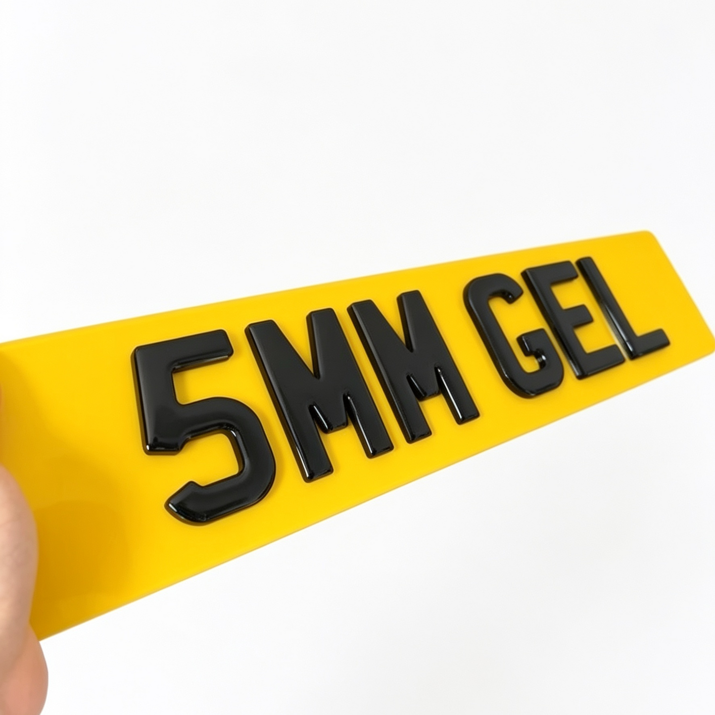 3D 5mm Gel Number Plates