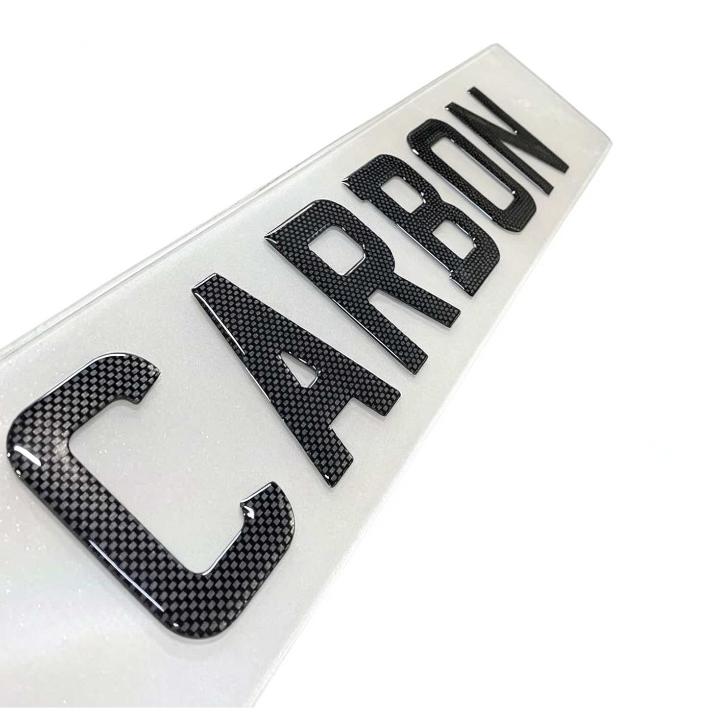 3D Gel Carbon Number Plates - Show Use Only