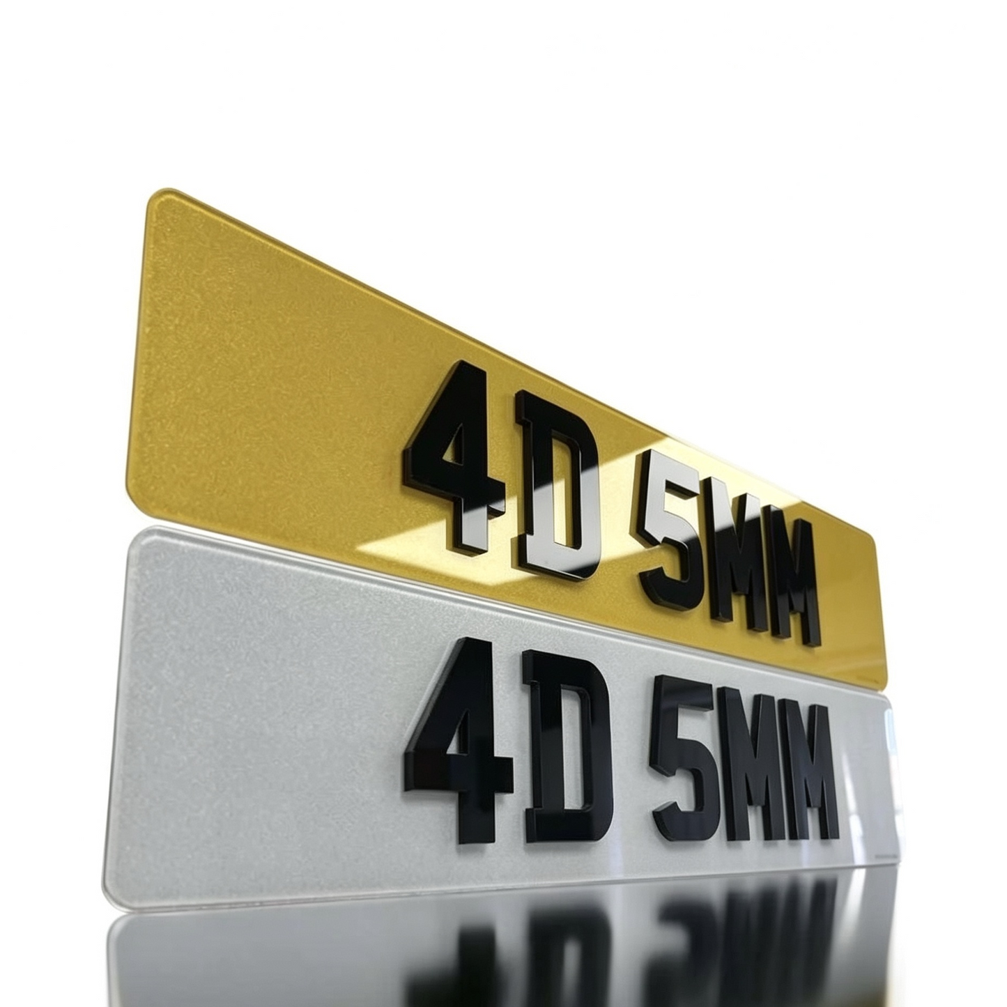 4D 5mm Number Plates
