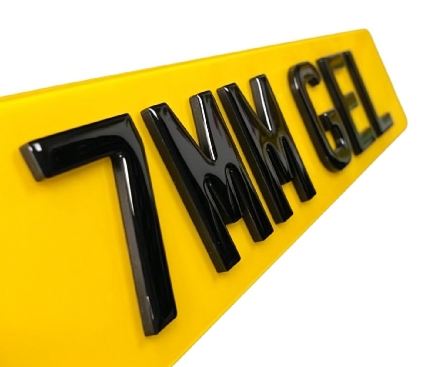3D 7mm Gel Number Plates